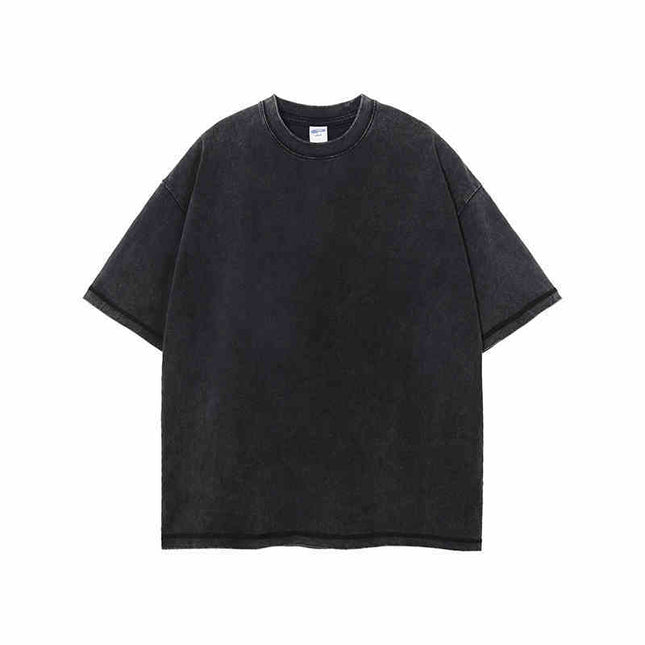 Retro Cotton Batik Distressed Loose Vintage Short-sleeved T-shirt