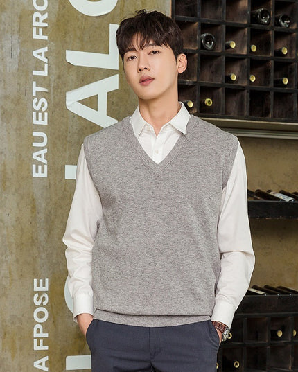 Pullover Knitting Men's Vest Autumn And Winter Clothing