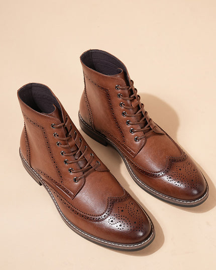 Autumn And Winter New Retro High-top Men's Work Ankle Boots