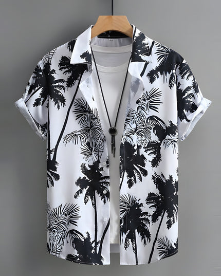 Hawaiian Men's Summer 3D Printed Short-sleeved Shirt
