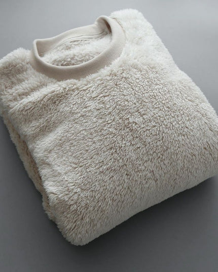 Autumn And Winter Plus Size Men's Round Neck Pullover Keep Warm Sweater