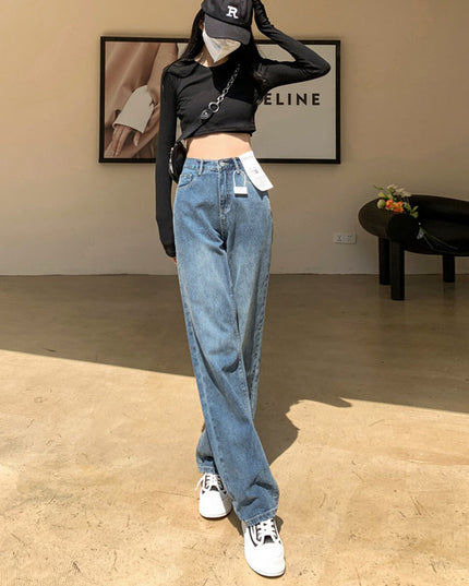 Plus Size Wide Legs Jeans For Women Autumn And Winter