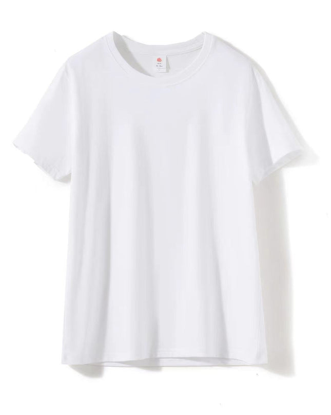 Round Neck Men's Short-sleeves Shirt Printed Logo All-matching Couple Style Half Sleeve