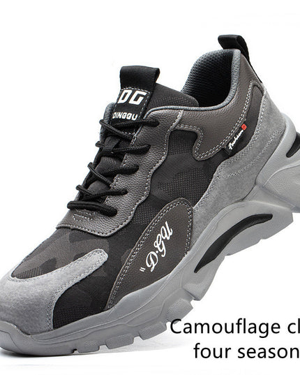 Men's Safety Shoes Anti-smashing And Anti-piercing Steel Toe