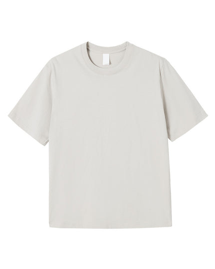 230g Combed Cotton Solid Color Short-sleeved T-shirt Foundation