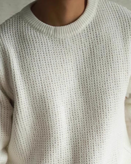 Pullover Crew Neck Sweater Men's Loose