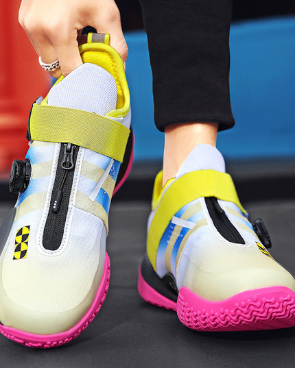 Men's And Women's Youth Trendy Knob Low-cut Sneaker