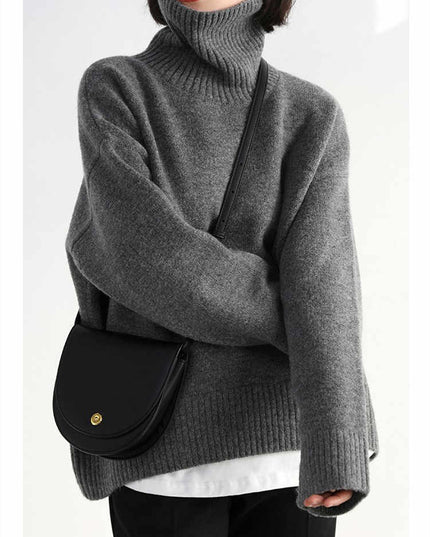 Women's Turtleneck Sweater Vintage Thickened Sweater