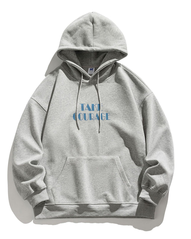 Hooded Sweater Letter Printing Loose All-matching Top