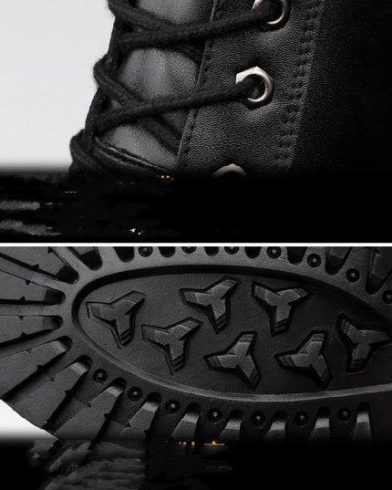 Men's Warm Slugged Bottom Work Shoes