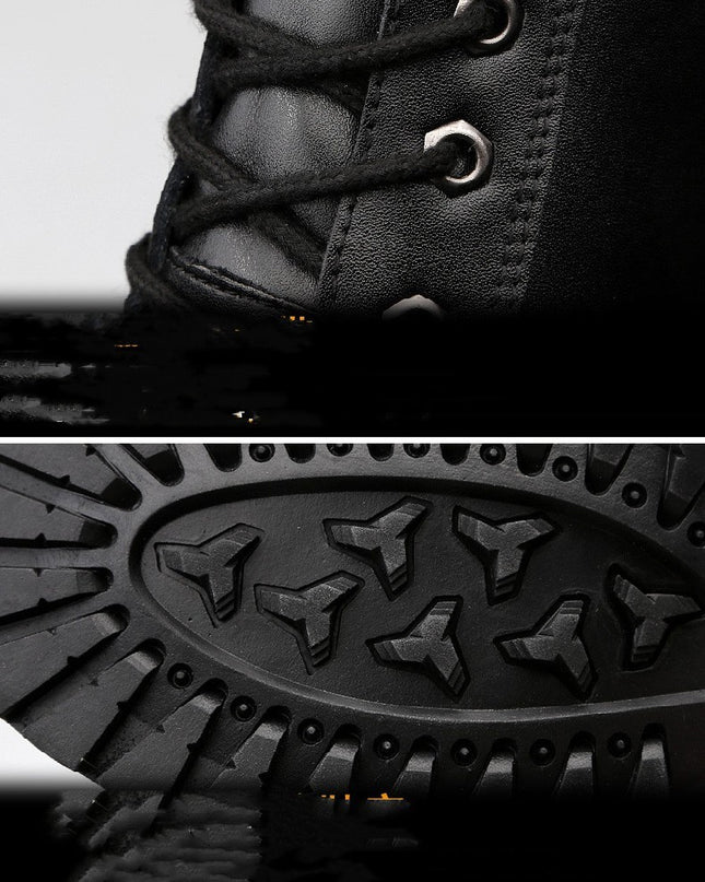 Men's Warm Slugged Bottom Work Shoes