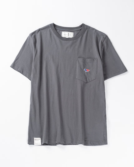 Brushed Solid Color Round Neck Short-sleeved T-shirt For Men