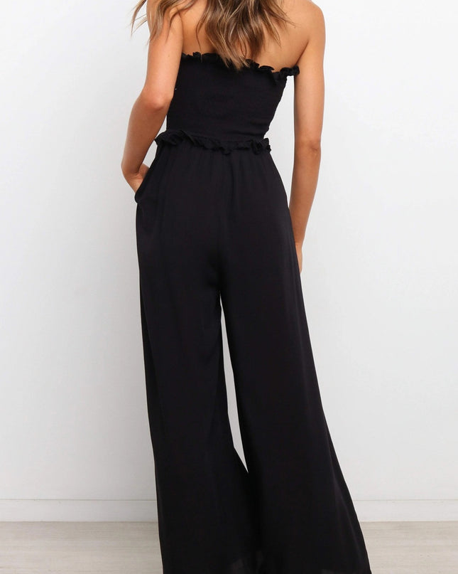 European And American Leisure Loose Sleeveless Jumpsuit