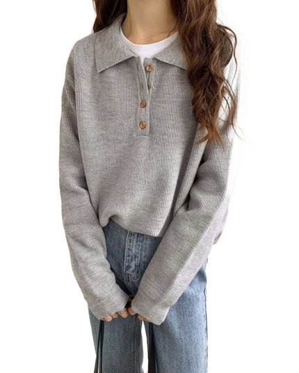 Loose-fitting Long Sleeve Sweater Women