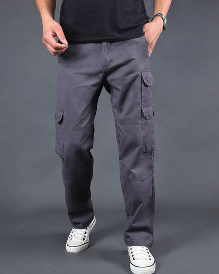 Men's Loose Large Multi Pocket Overalls