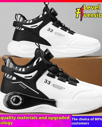 Autumn And Winter Youth Rotating Button Sports Running Shoes