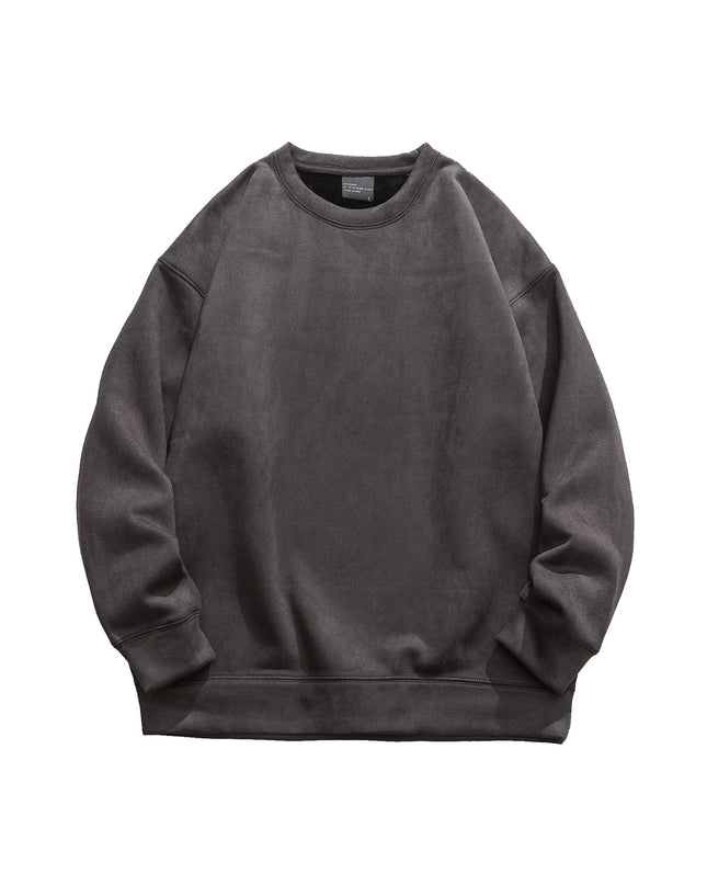 Suede No Hat Rope Hooded Sweater For Men
