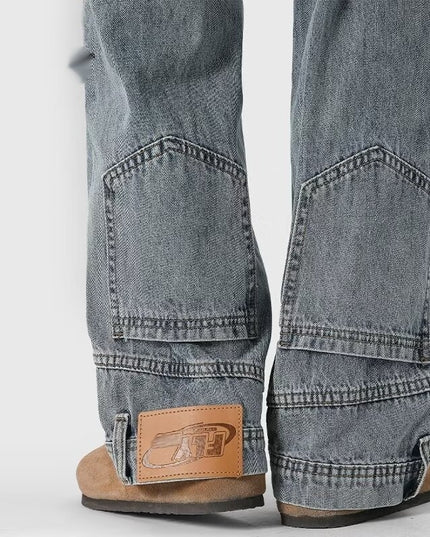 Retro High Street Jeans | Loose Straight-Leg Couple Niche Trousers