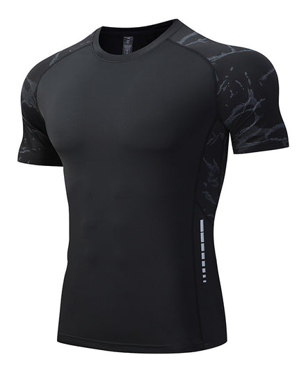 Ice Silk Short Sleeve Sports Top Men's Quick Drying Clothes Running Fitness T-shirt