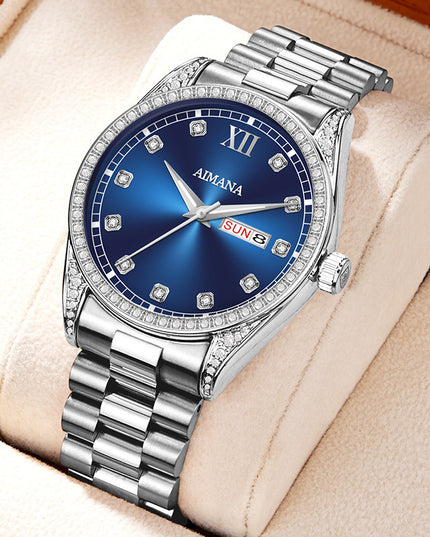 Log Series Diamond Disc Quartz Women's Watch