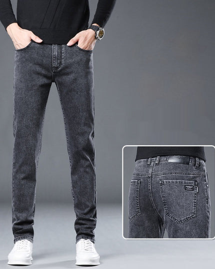 Versatile Stretch Slim Straight Men's Jeans