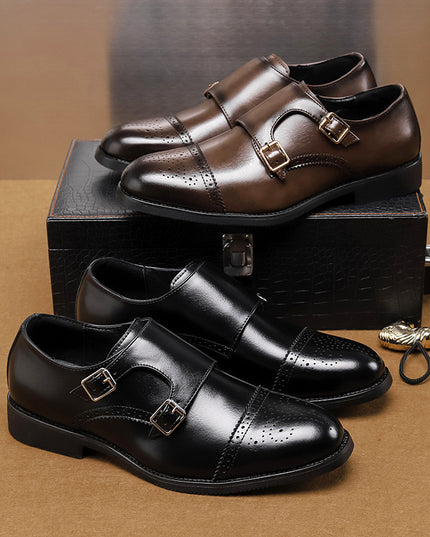 Low-top Leather Shoes Fashion British Style Business Formal Wear Casual Men's Shoes