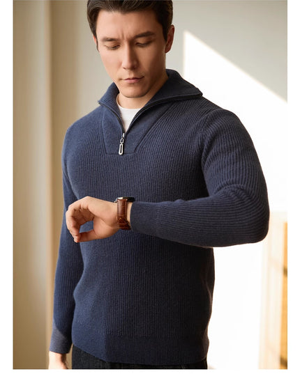 Leisure Pullover Warm Men's Texture Sweater