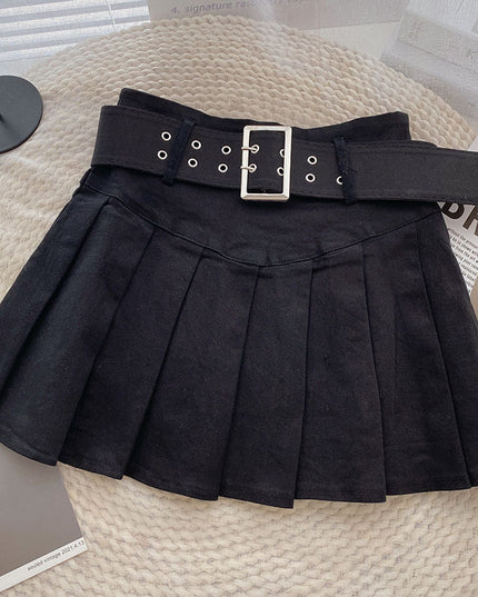 High Waisted Pleated Short Skirt For Women's New Versatile And Slimming Look