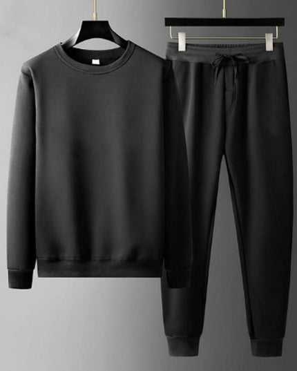 Round Neck Sweatshirt And Sweatpants Fashion Sports Men Suit