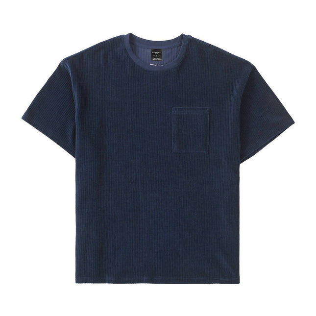 Sports Men's Round Neck Corduroy Casual T-shirt