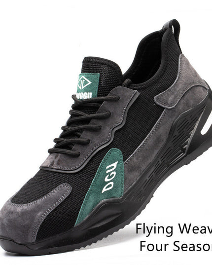 Men's Safety Shoes Anti-smashing And Anti-piercing Steel Toe