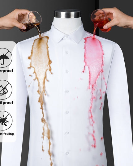 Men's  Short Sleeves Are Waterproof, Oil Resistant And Stain Resistant