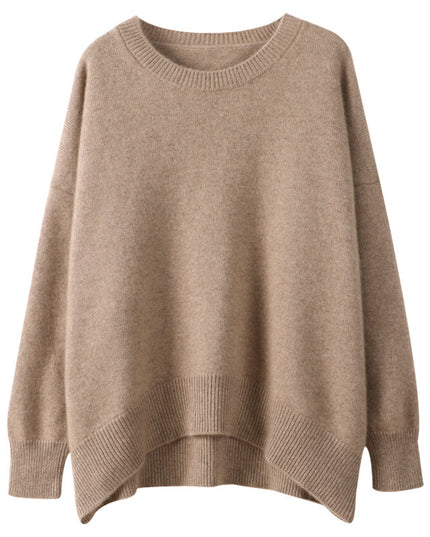 Loose And Idle Underwear Crew Neck Simple Sweater