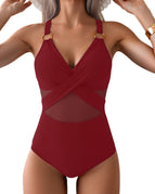 Wine Red Eyelet