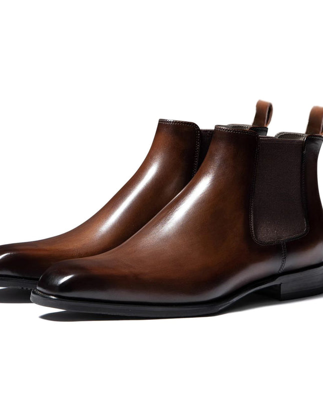 Chelsea Men's Sleeve Vintage Handmade Leather Boots