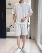 White suit top and pants