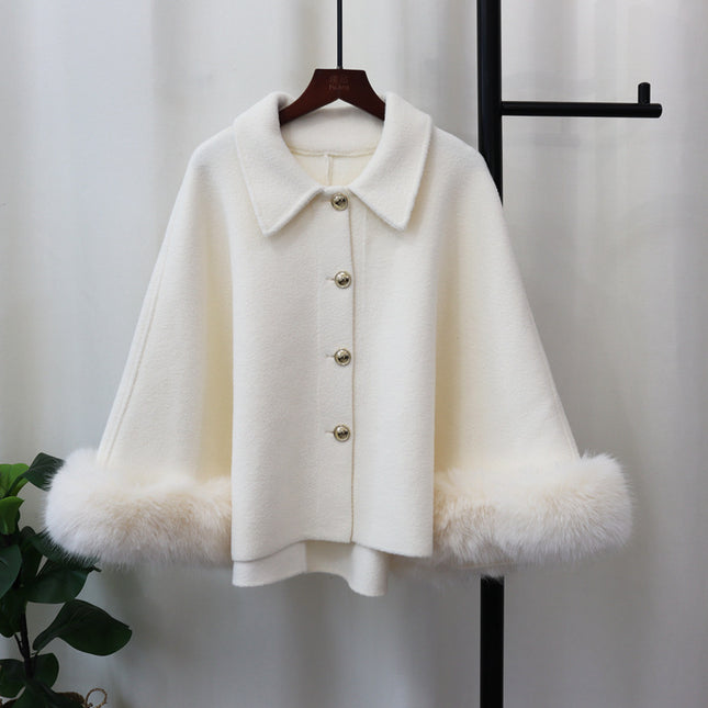 Women's Autumn And Winter New Classic Style Knitted Cloak Coat Shawl