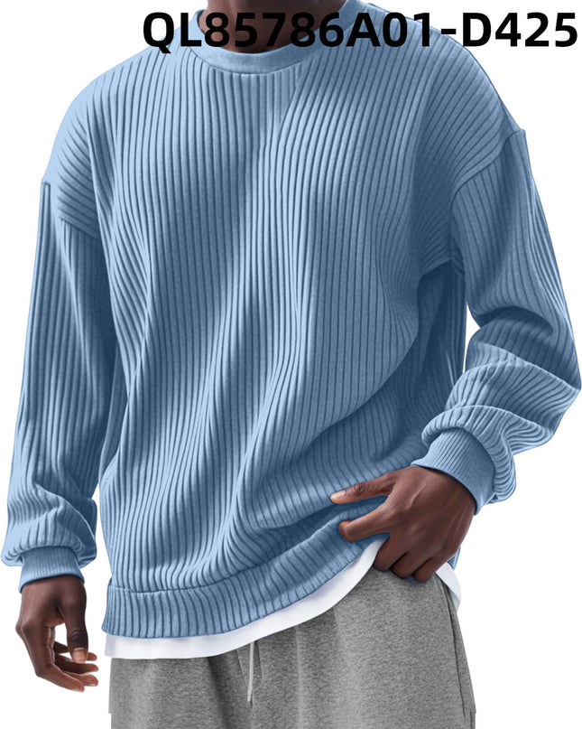 Men's Loose Trendy Long Sleeve Round Neck Top