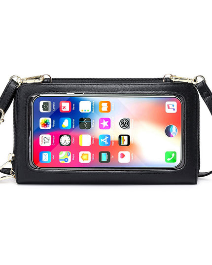 Touch Screen Phone Bag Women's Crossbody Anti-theft Swiping Long Wallet