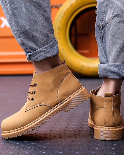 New Fashion Men's Shoes Trendy All-match Short Boots