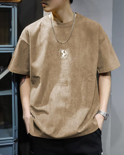American-style Heavy Short-sleeved T-shirt Men's Summer High Sense
