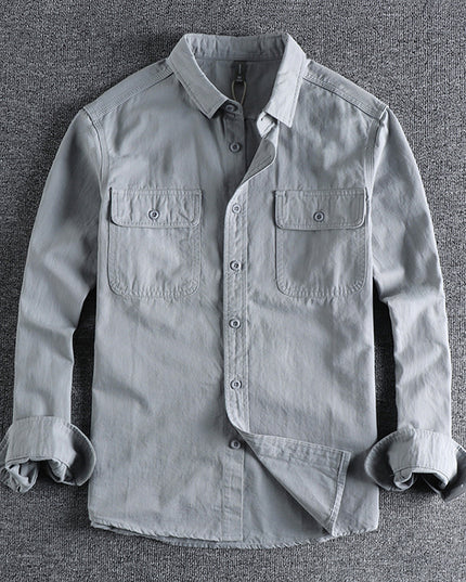 Design Sense Overalls Long Sleeve Shirt Men
