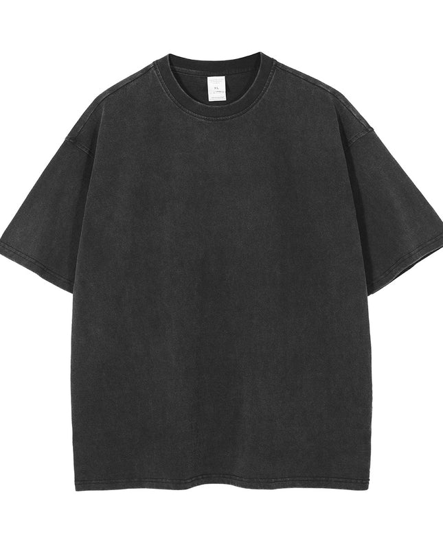 Street Washed Old Retro Short-sleeved Loose