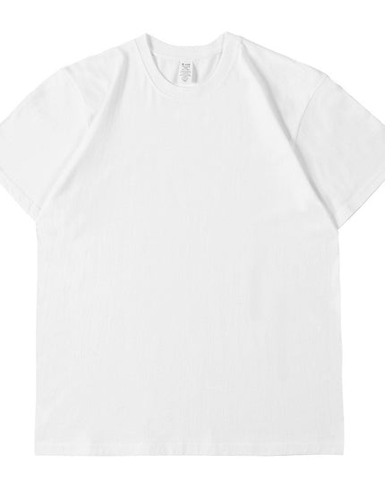 Pure Cotton Short Sleeve Solid Color Fashion Brand Loose Half Sleeve Blank T-shirt