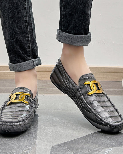 Small Leather Shoes Men's Fashion Low Top
