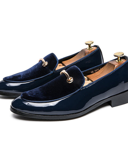 Men's Pointed Toe Shoes, British Trendy Pointed Toe Shoes, European Version Of Men's Sets Of Feet, Students' Small Leather Shoes