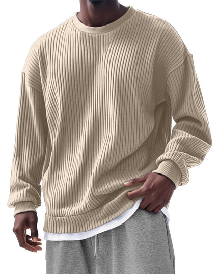 Men's Loose Trendy Long Sleeve Round Neck Top