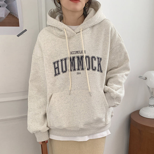 Loose Letter Print Korean Style Fashion Student Jacket Long-sleeved Top