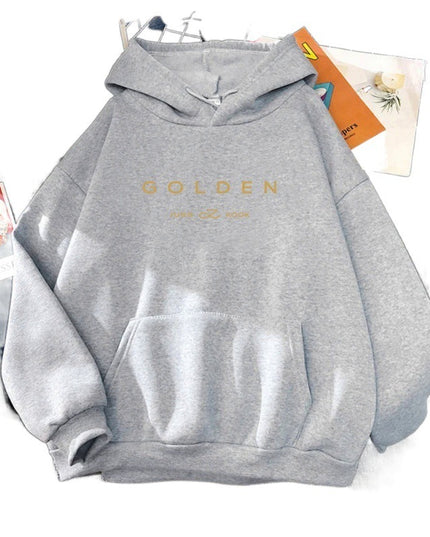 Golden Pattern Printed Sweater Spring And Autumn Leisure