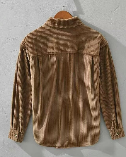 Men's Spring And Autumn High-end Corduroy Shirt